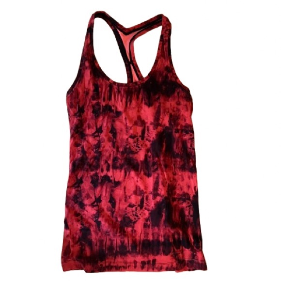 Lululemon Cool Racerback II Nulu *Game Day Game Day Red Black Multi 4 - Picture 6 of 7